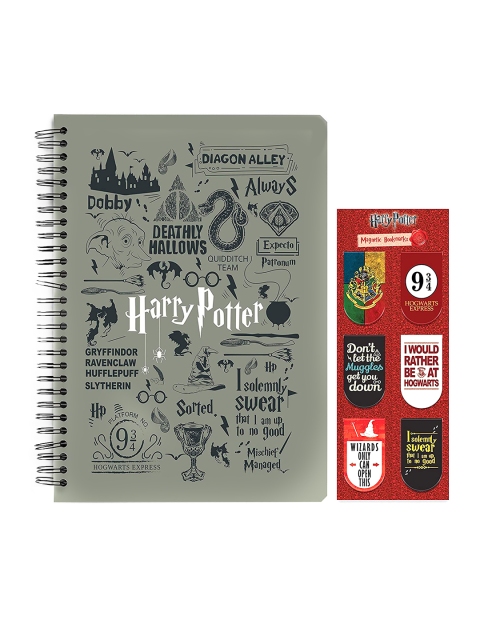 

MC SID RAZZ Set of 2 Grey A5 Spiral Notebook With Bookmarks