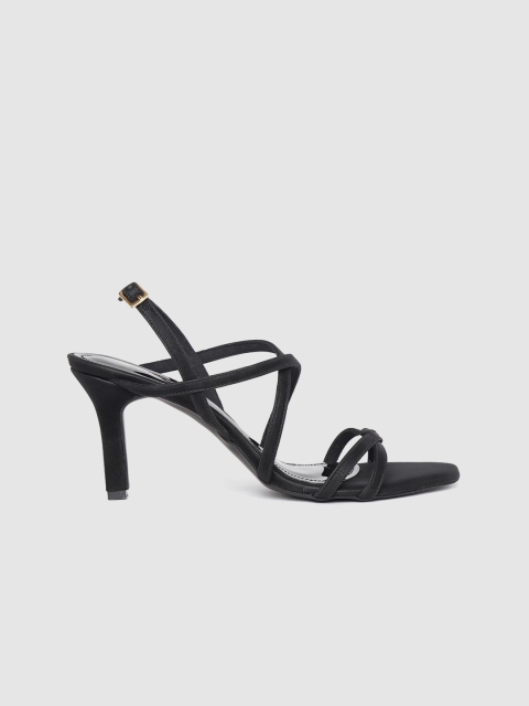 

DressBerry Women Black Solid Handcrafted Slim Heels