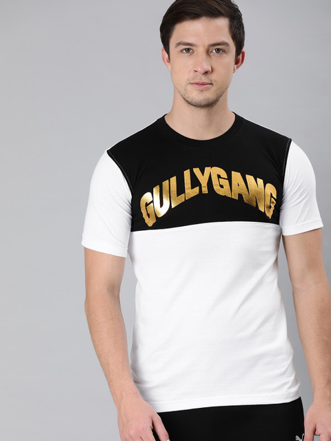 

Budweiser Streetwear Co Men White & Black Printed Round Neck T-shirt