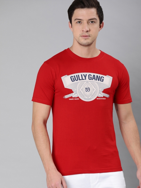 

Budweiser Streetwear Co Men Red Printed Round Neck T-shirt