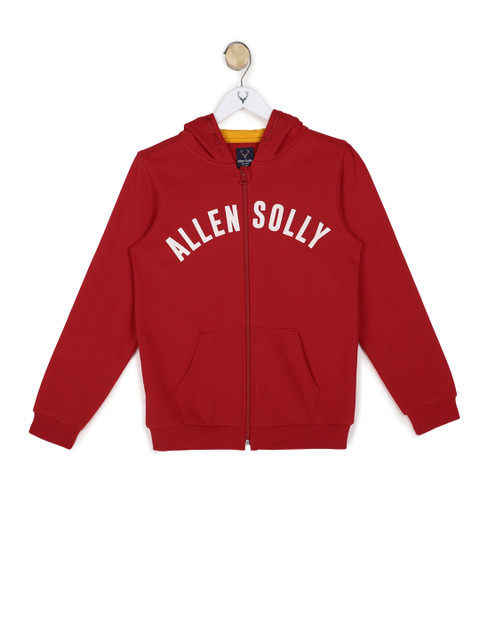

Allen Solly Junior Boys Red Printed Hooded Sweatshirt