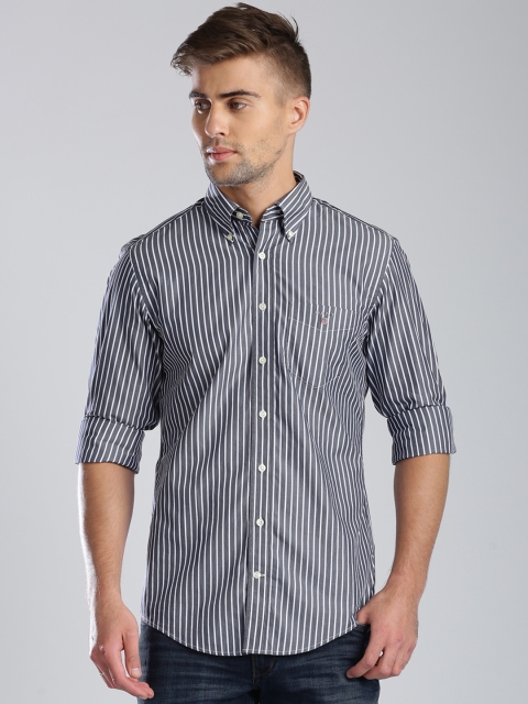 

GANT Grey Striped Casual Shirt