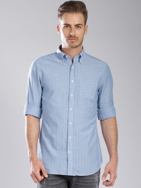 

GANT Blue Striped Casual Shirt