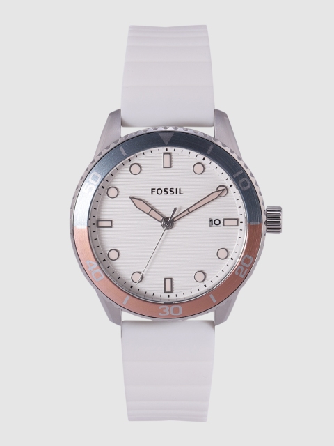 

Fossil Women White Dayle Analogue Watch BQ3627