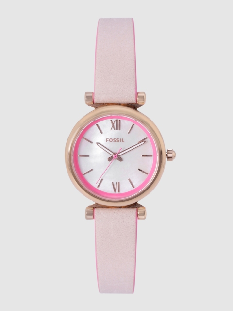 

Fossil Women Off-White Carlie Mini Analogue Watch ES4833_OR