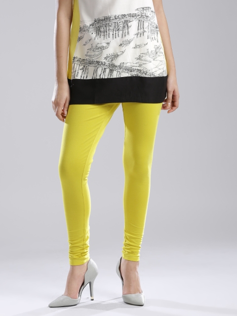 

W Yellow Churidar Leggings