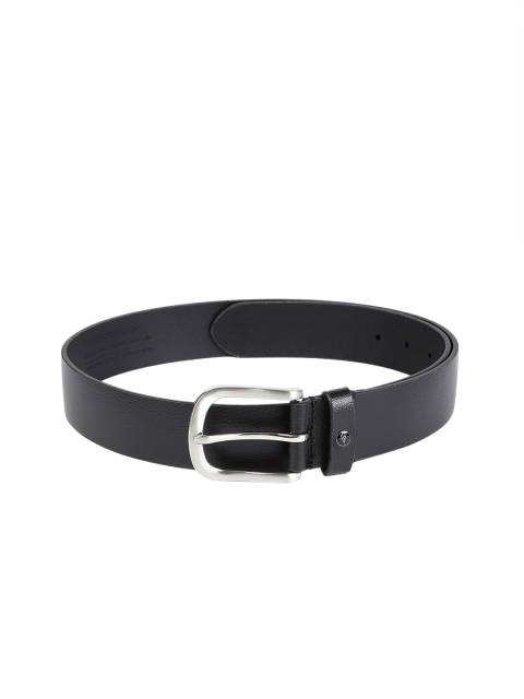 

Van Heusen Men Black Solid Leather Belt