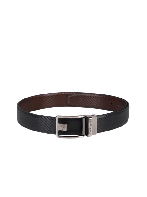 

Van Heusen Men Black & Brown Textured Reversible Leather Belt