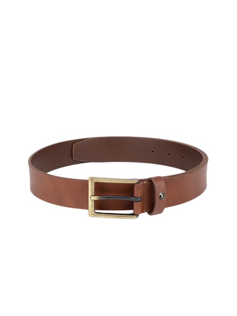 

Van Heusen Men Tan Brown Solid Leather Belt
