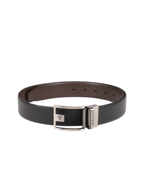 

Van Heusen Men Black & Brown Textured Leather Reversible Belt
