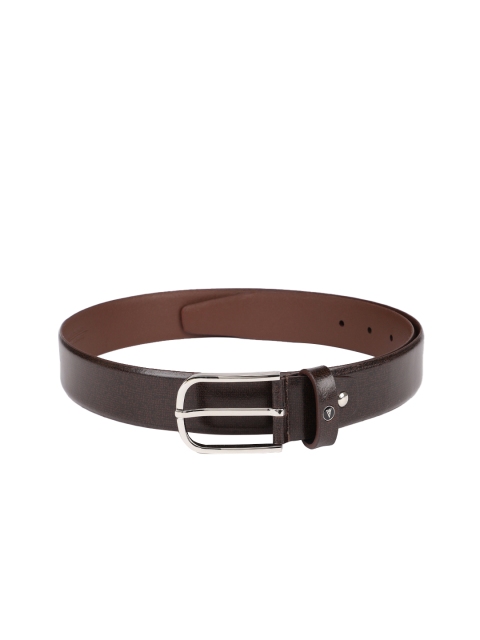 

Van Heusen Men Brown Solid Leather Belt