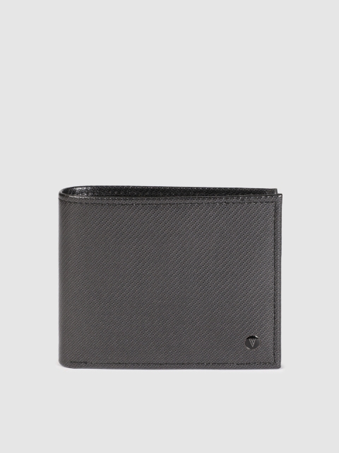 

Van Heusen Men Black Solid Two Fold Leather Wallet