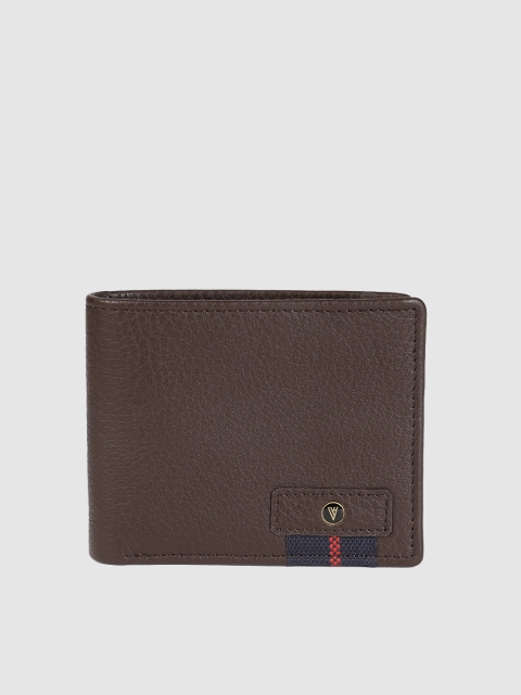 

Van Heusen Men Brown Solid Two Fold Leather Wallet