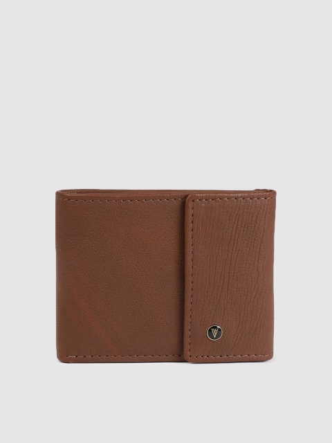 

Van Heusen Men Brown Textured Two Fold Wallet