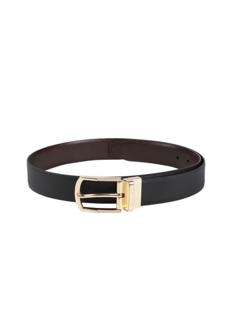 

Van Heusen Men Brown & Black Reversible Textured Leather Belt