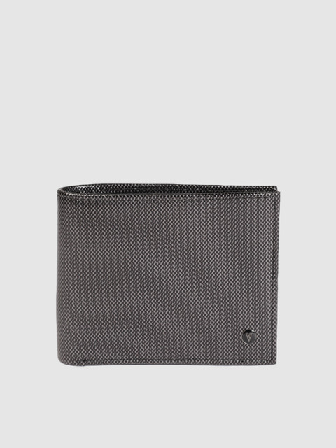 

Van Heusen Men Brown Textured Two Fold Leather Wallet