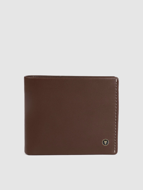 

Van Heusen Men Brown Solid Leather Two Fold Wallet