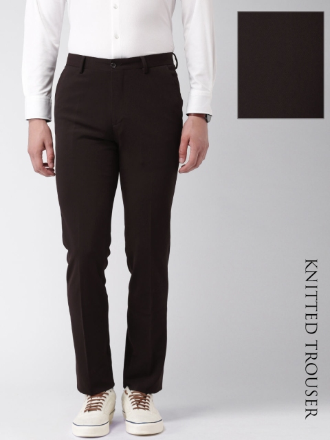 

INVICTUS Burgundy Slim Fit Knitted Trousers
