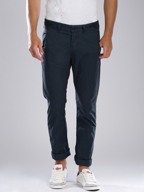 

Breakbounce Navy Street Cool Fit Chino Trousers, Navy blue