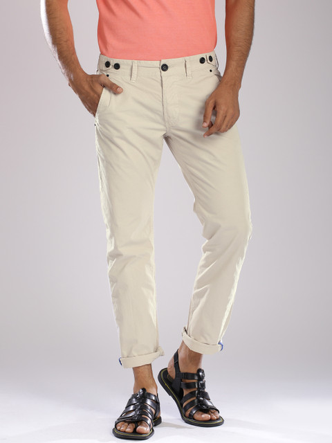 

Breakbounce Beige Street Cool Fit Chino Trousers