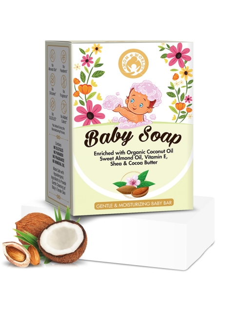 

Mom & World Kids Natural Baby Soap 125g, White