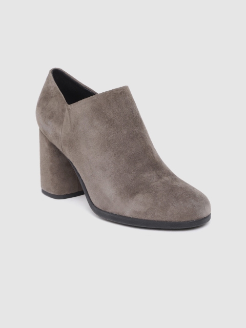 

Geox Women Taupe Solid Pumps