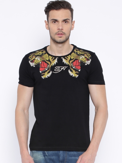 

Ed Hardy Black Printed T-shirt