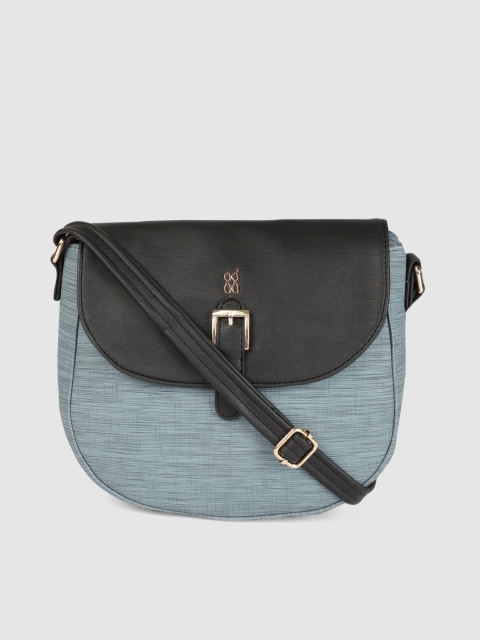 

Baggit Black & Grey Colourblocked Sling Bag
