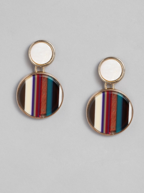 

Accessorize Multicoloured Enamelled Circular Drop Earrings, Multi