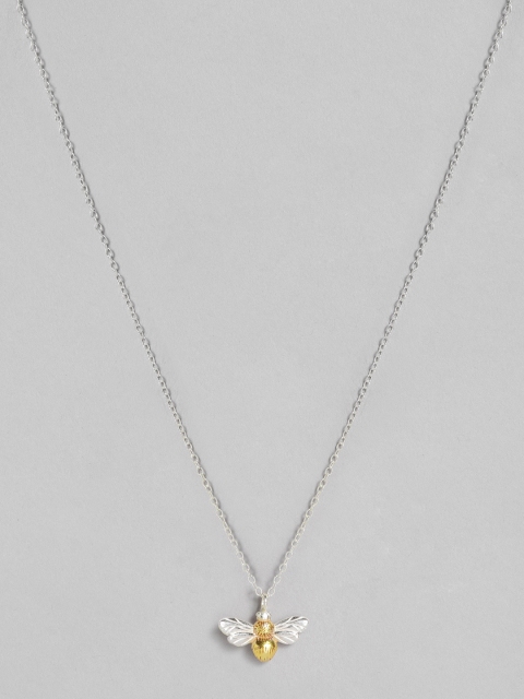 

Accessorize Women Gold-Toned Sterling Silver Bee Pendant Necklace