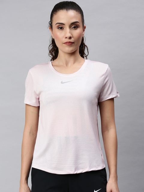Nike Women Pink Solid Top