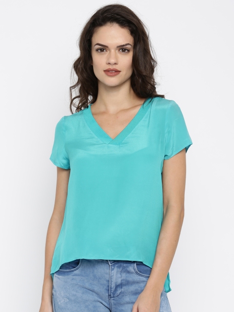 

Vero Moda Women Blue Solid Regular Top