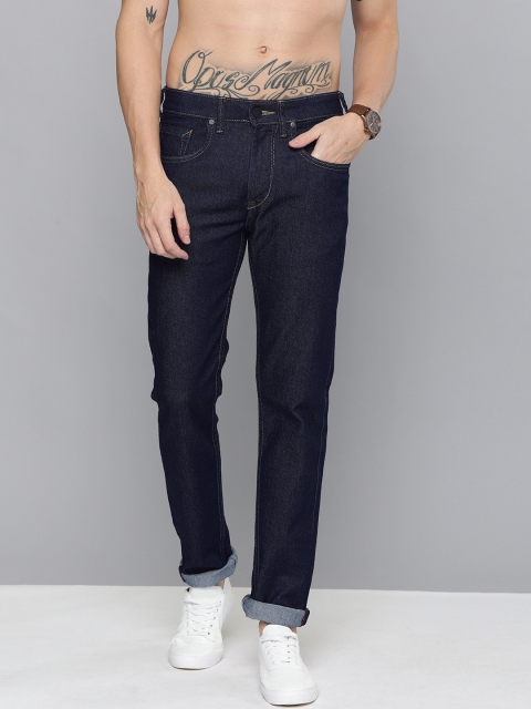 

HERE&NOW Men Blue Ankle Skinny Fit Mid-Rise Clean Look Stretchable Jeans