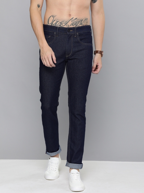 

HERE&NOW Men Blue Skinny Fit Mid-Rise Clean Look Stretchable Jeans