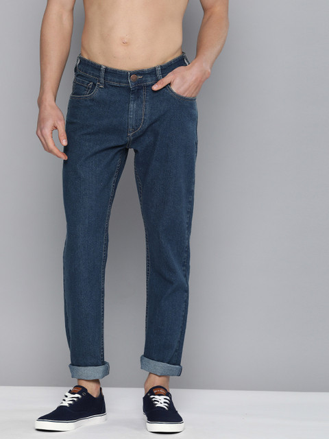 

HERE&NOW Men Blue Slim Fit Mid-Rise Clean Look Stretchable Jeans