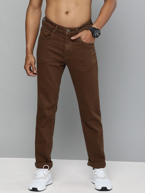 

HERE&NOW Men Brown Slim Fit Mid-Rise Clean Look Stretchable Jeans