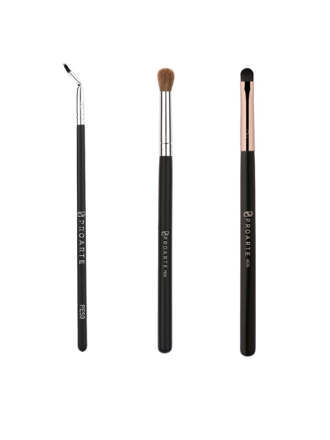 

Proarte Women Set of 3 Makeup Brushes, Black