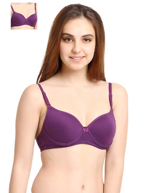 

Tweens Pack of 2 Purple T-shirt Bras TW1901
