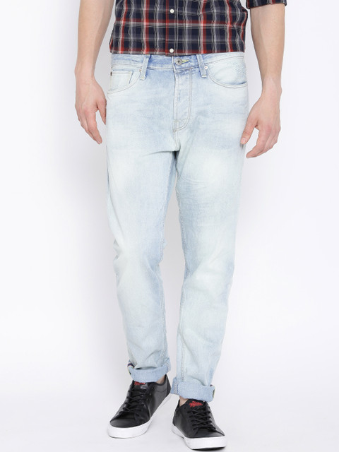 

Jack & Jones Light Blue Washed High-Rise Erik Anti Fit Jeans