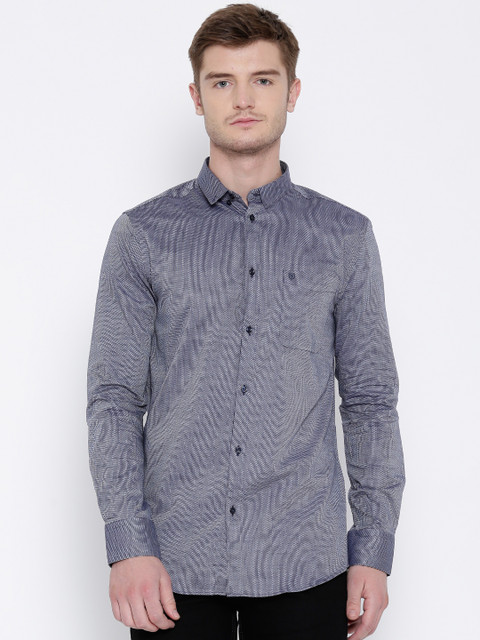 

Jack & Jones Blue Patterned Slim Casual Shirt