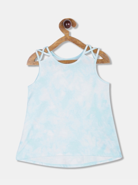 

The Childrens Place Girls Blue Printed A-Line Top