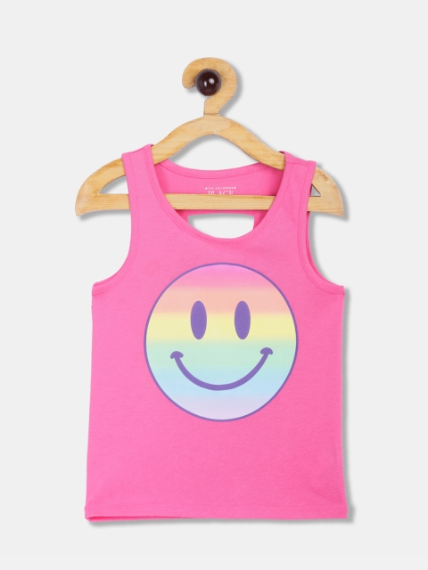 

The Childrens Place Girls Pink Printed Tank Top