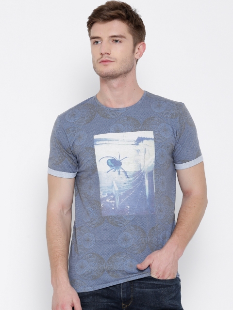 

Jack & Jones Blue Printed T-shirt