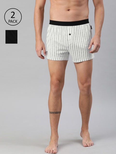 

THE BEAR HOUSE Men Pack of 2 Assorted Printed Knitted Boxers TBH-CLIP