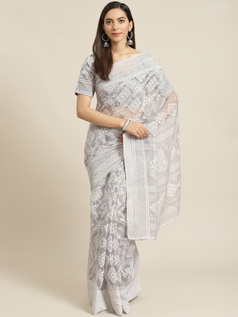 

Libas Grey Woven Design Saree