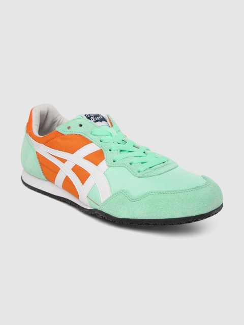 

Onitsuka Tiger Unisex Green & Orange Serrano Suede Sneakers