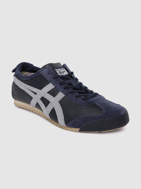 

Onitsuka Tiger Unisex Navy Blue Mexico 66 VIN Leather Sneakers