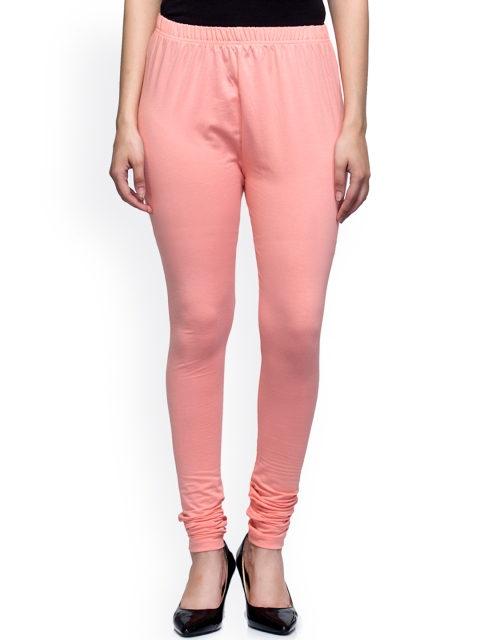 

Laabha Peach-Coloured Churidar Leggings