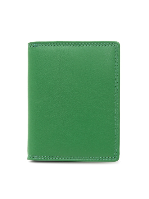 

Da Milano Men Green Solid Genuine Leather Card Holder