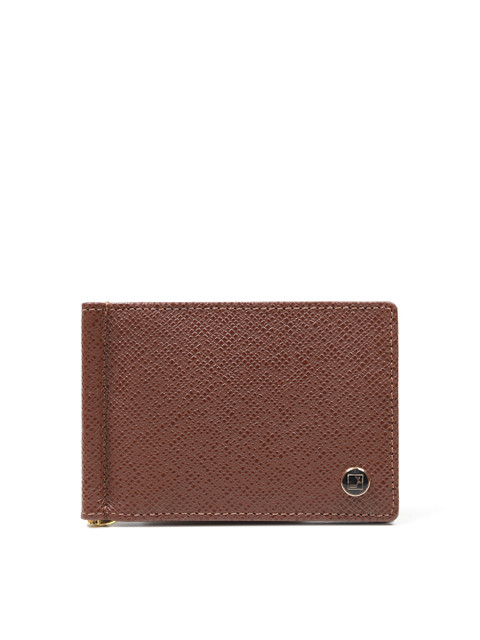 

Da Milano Men Brown Printed Leather Money Clip